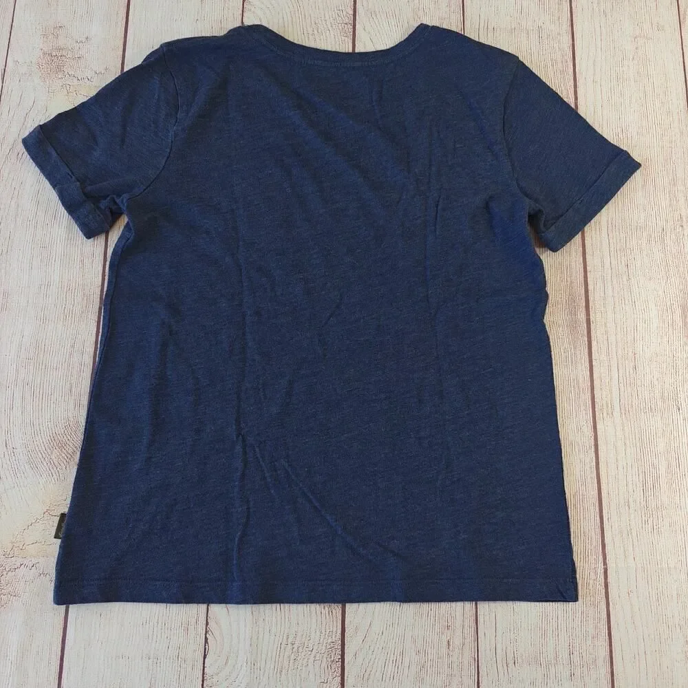 Eddie Bauer navy graphic tee & tie dye legging set sz L (14/16)